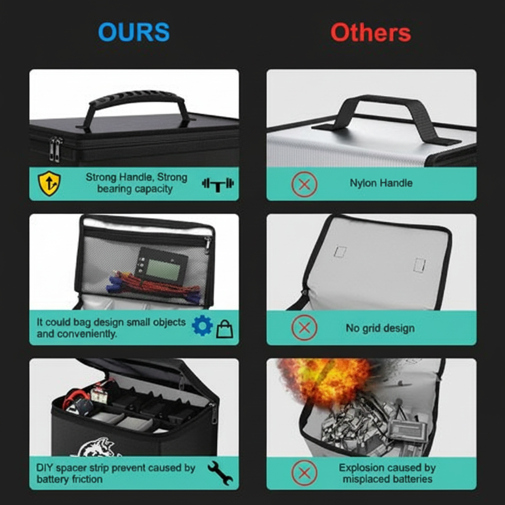 Fireproof Battery Safety Bag