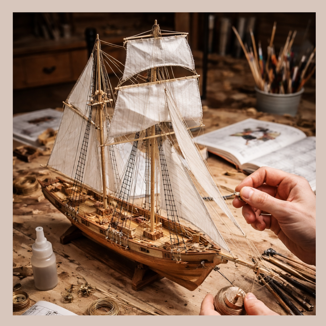 Classic Wooden Ship Assembly Kit