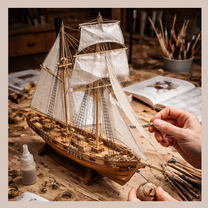 Classic Wooden Ship Assembly Kit