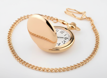 Vintage Steel Quartz Pocket Watch
