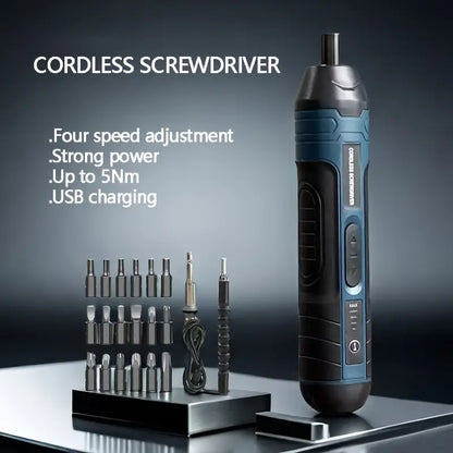 Rechargeable Cordless Screwdriver 20 Piece Set
